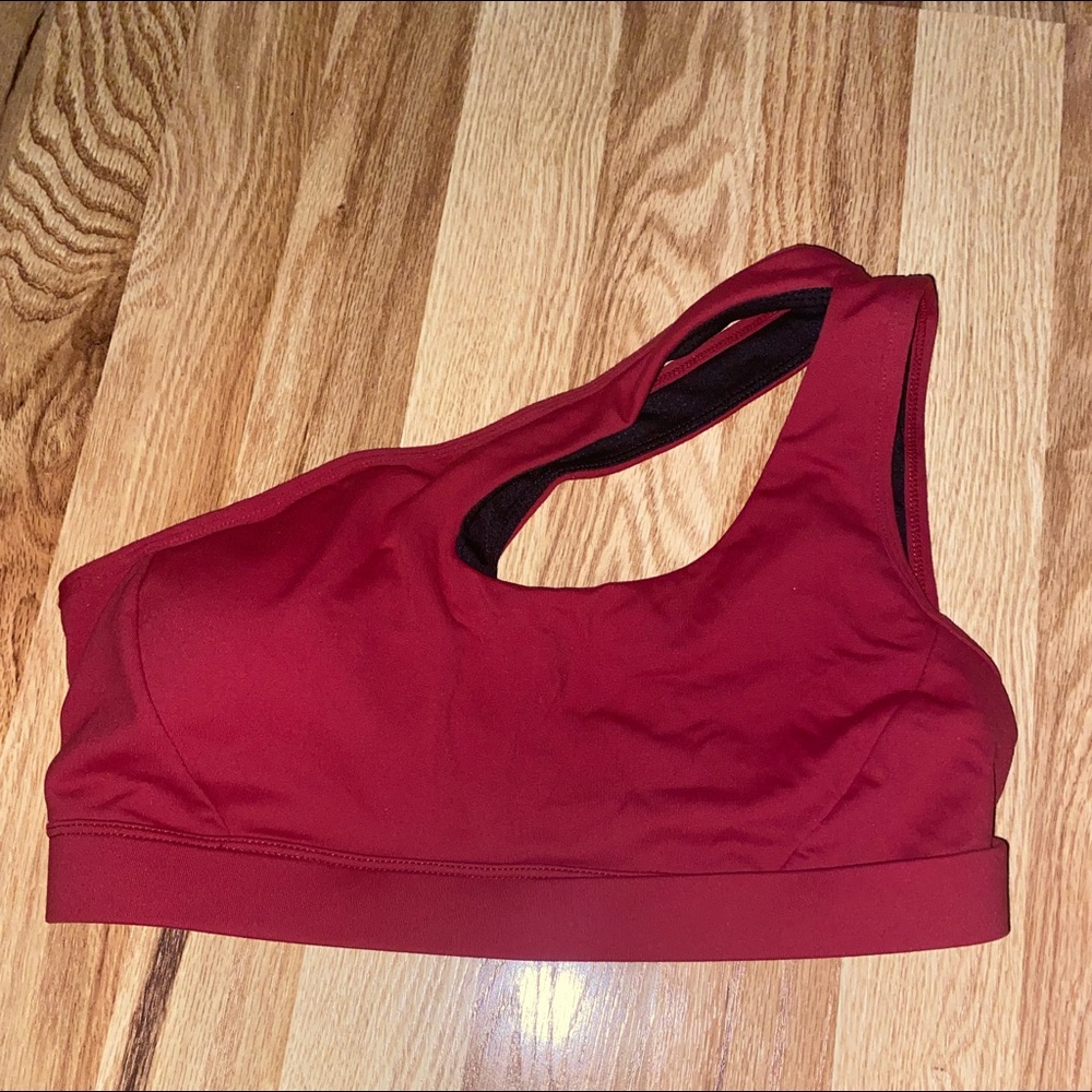 Amazon one shoulder sports bra size large